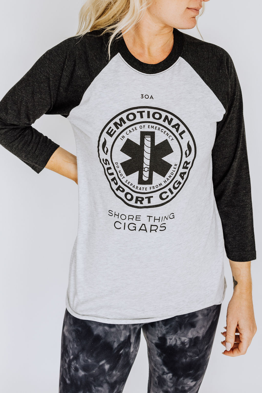 Emotional Support Cigar Baseball Shirt
