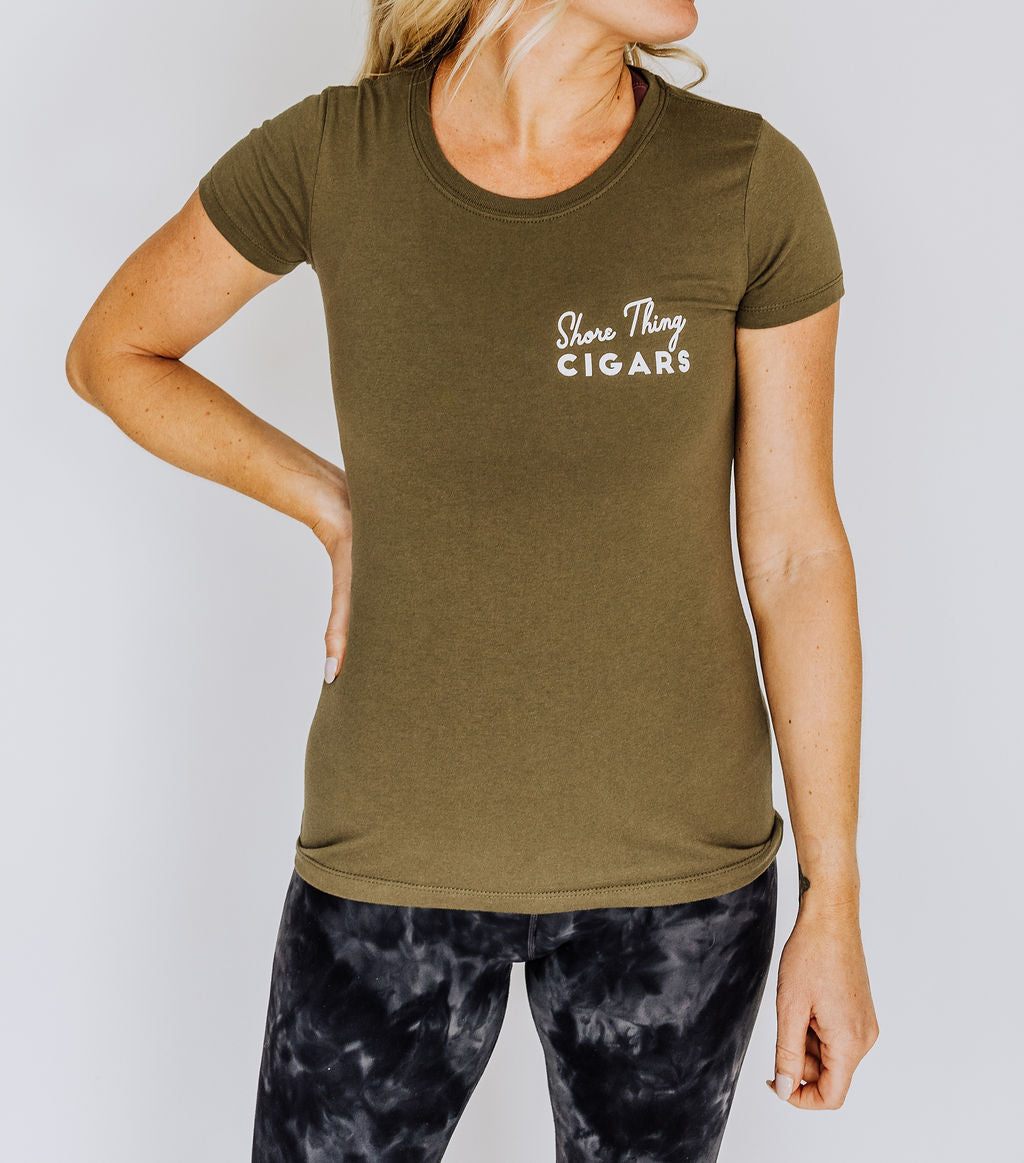 Green STC Fitted Tee