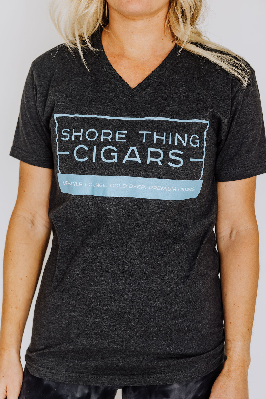 Grey Rectangle Logo short sleeved shirt