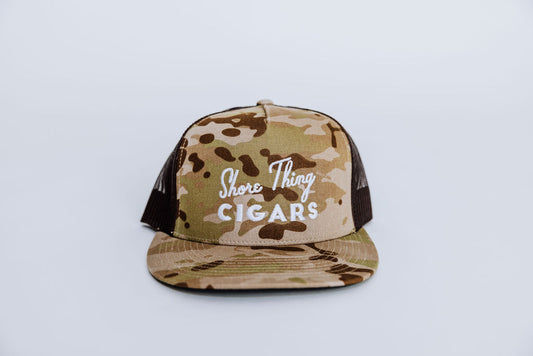 Adjustable Beige Camo with White STC Logo