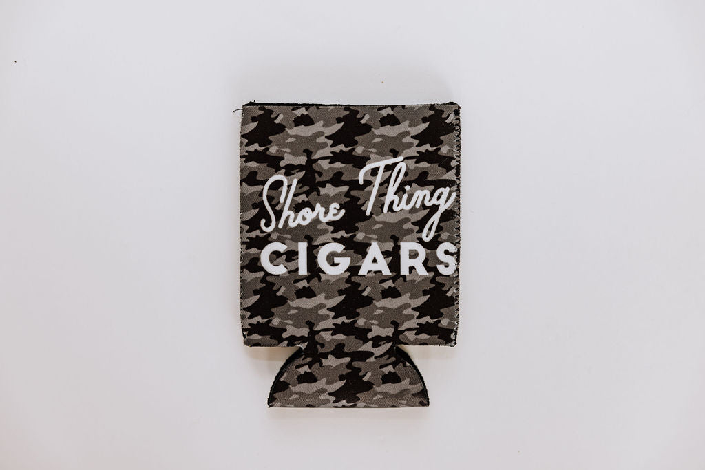Shore Thing Cigars Camo Koozie