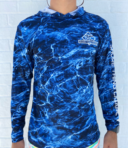 STC Long Sleeve Fishing Tee Blue
