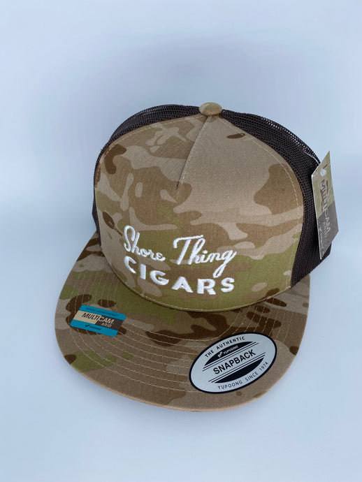 Adjustable Beige Camo with White STC Logo